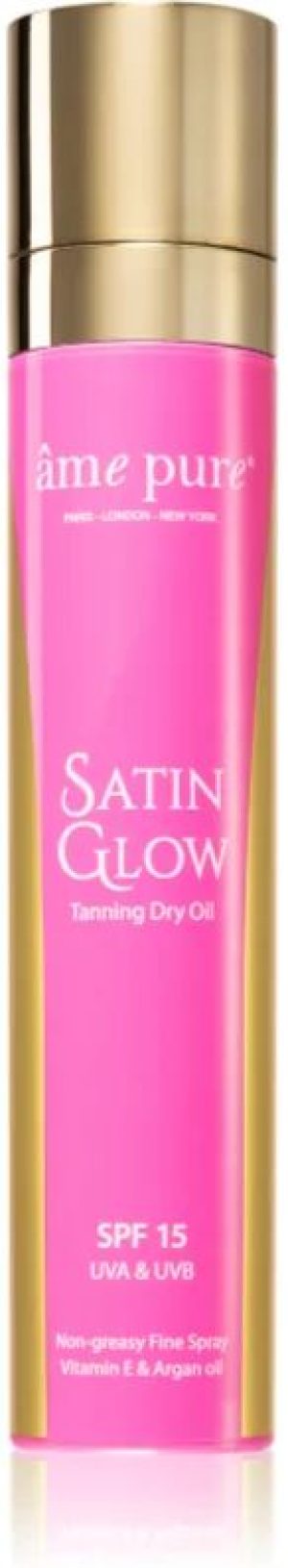 âme pure Satin Glow™ Tanning Dry Oil sun oil spray SPF 15 140 ml