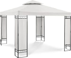 Uniprodo Patio Gazebo - 3 x 3 m - 160 g/m² - cream UNI_PERGOLA_3X3BF