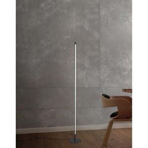 Ivy Bronx Amergin 150cm LED Novelty Floor Lamp black/white 150.0 H x 20.0 W x 20.0 D cm
