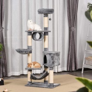 Archie & Oscar 154cm Grady Cat Tree brown/pink/white 154.0 H x 60.0 W x 40.0 D cm