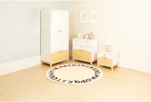 Isabelle & Max Cody Trio Set - White/Pine Effect brown/gray/white 177.0 H x 80.0 W x 50.5 D cm