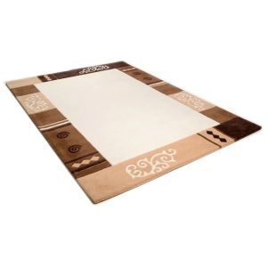 World Menagerie Bradbury Hand Knotted Wool Beige Rug brown/white 180.0 H x 120.0 W x 1.0 D cm