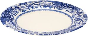 Blue Italian Spode Brocato Side Plates blue/white 20.0 W cm
