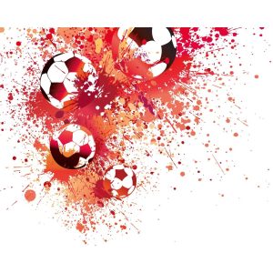 Metro Matte Non-Pasted Wall Mural red/white 240.0 H x 300.0 W cm