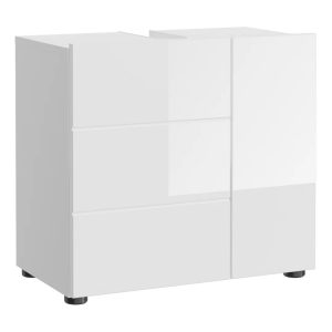 Latitude Run Freestanding Back To Wall Toilet Unit brown/white 56.0 H x 60.0 W x 34.0 D cm