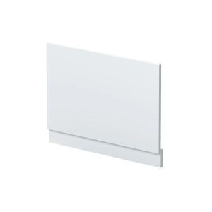 Hudson Reed Fusion 800Mm Straight Bath End Panel And Plinth gray/white 58.0 H x 80.0 W x 3.6 D cm