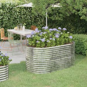 Dakota Fields Andressa Planter Box gray/white 68.0 H x 620.0 W x 507.0 D cm