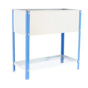 Dakota Fields Ambere Potting Bench blue/white 85.0 H x 120.0 W x 40.0 D cm
