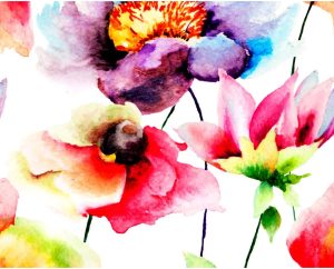 Rosalind Wheeler Bihari Matte Wall Mural blue/green/indigo/orange/pink/red/yellow 280.0 H x 350.0 W cm