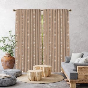 Lilijan Home & Curtain Semi Sheer Curtains blue/brown/gray/yellow 325.0 H x 140.0 W cm