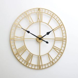 Rio Oversized Lowman 80cm Wall Clock black/yellow 80.0 H x 80.0 W x 2.0 D cm