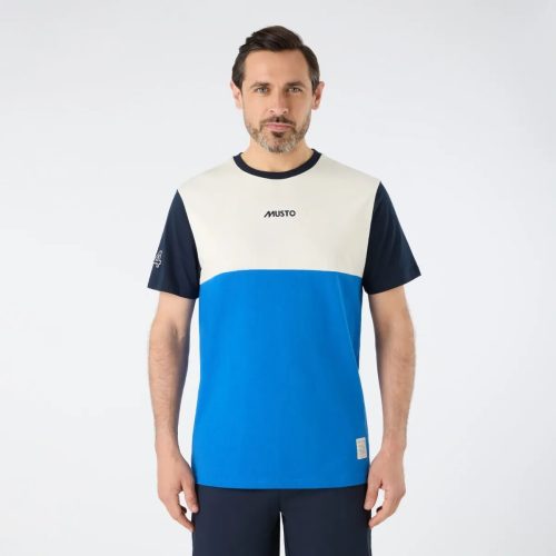 Musto Men's Cotton Crew Neck T-shirt With Heritage Label S ...